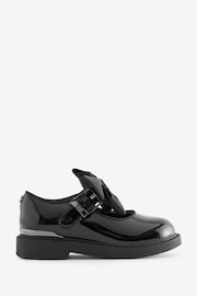 Baker by Ted Baker Girls Back to School Mary Jane Black Shoes with Bow - Image 2 of 6