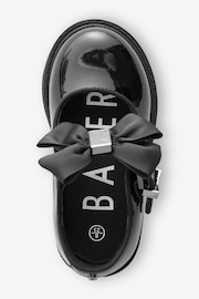 Baker by Ted Baker Girls Back to School Mary Jane Black Shoes with Bow - Image 3 of 6