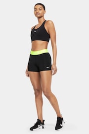 Nike Black/Lime Pro 365 3" Shorts - Image 3 of 5