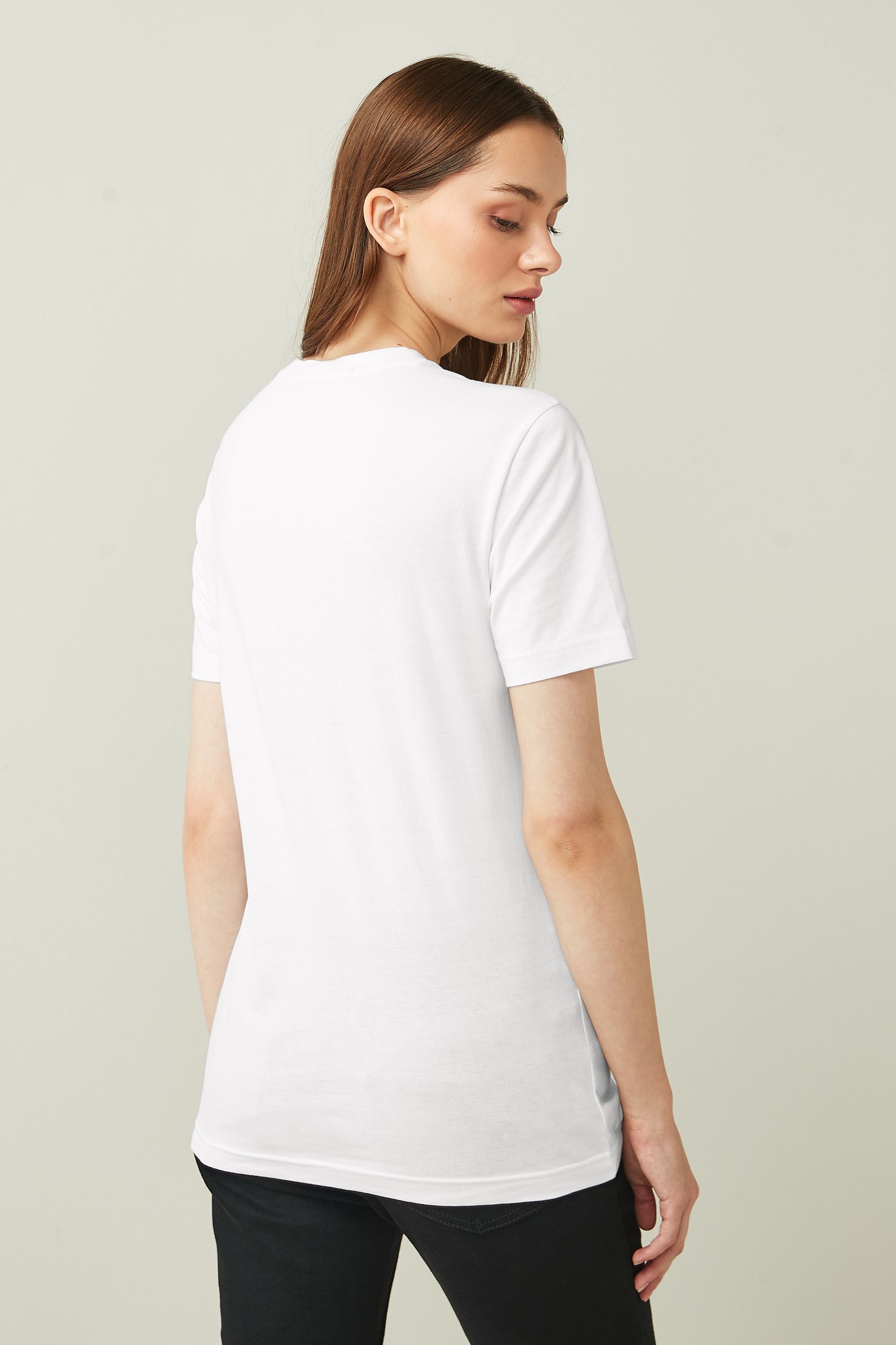 Buy Calvin Klein Jeans Slim 100 Cotton Institutional White Logo T Shirt from Next USA