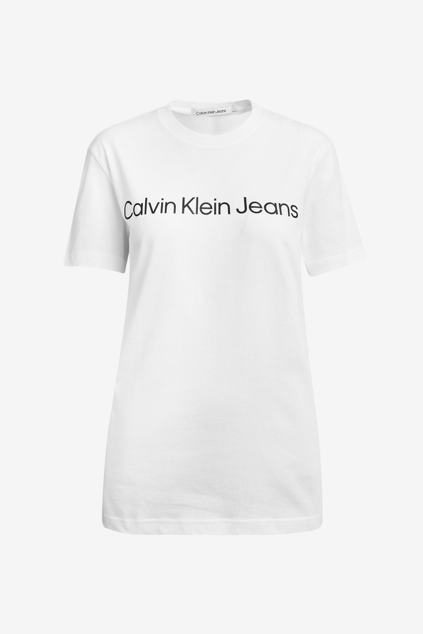 Calvin Klein Jeans Slim 100 Cotton Institutional White Logo T Shirt