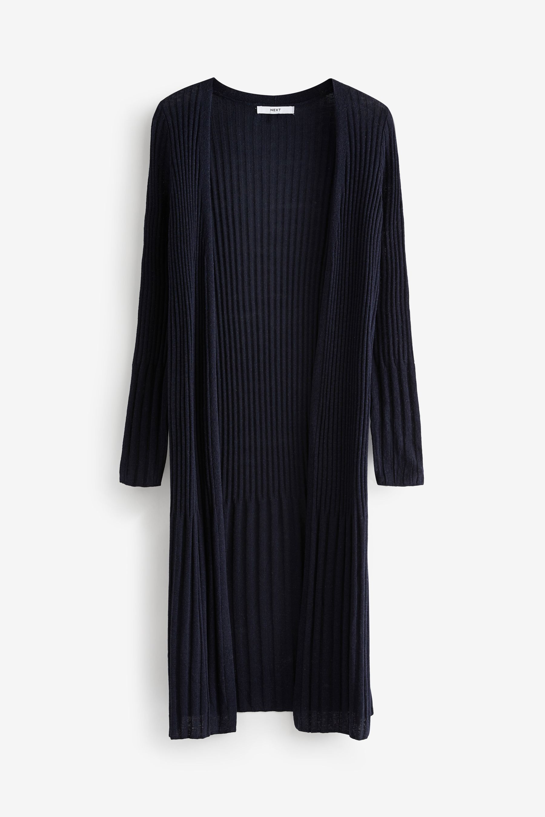 Buy Navy Blue Longine Linen Rib Cardigan from the Next UK online shop