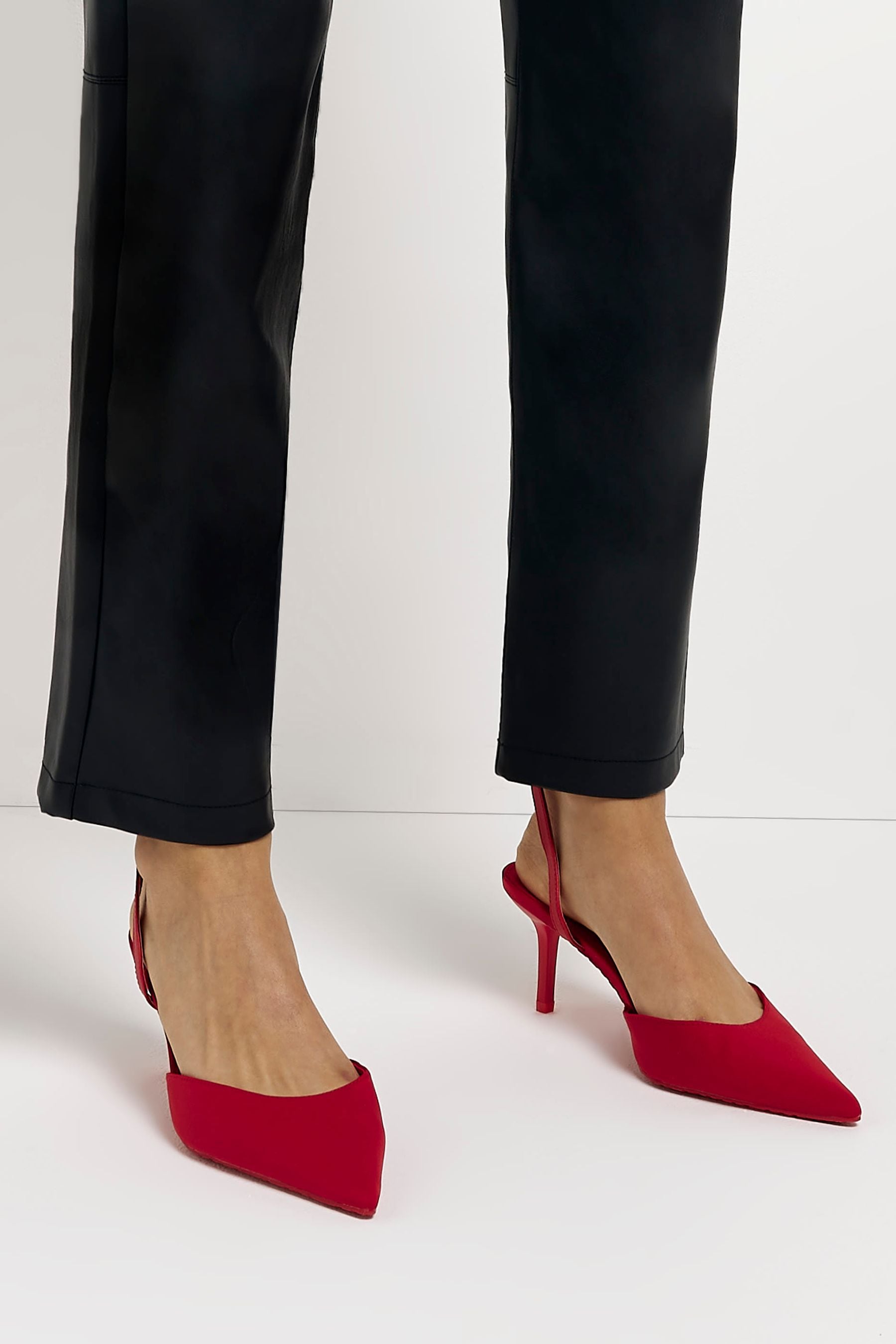 Buy River Island Red Sling Back Court Shoes from Next Estonia