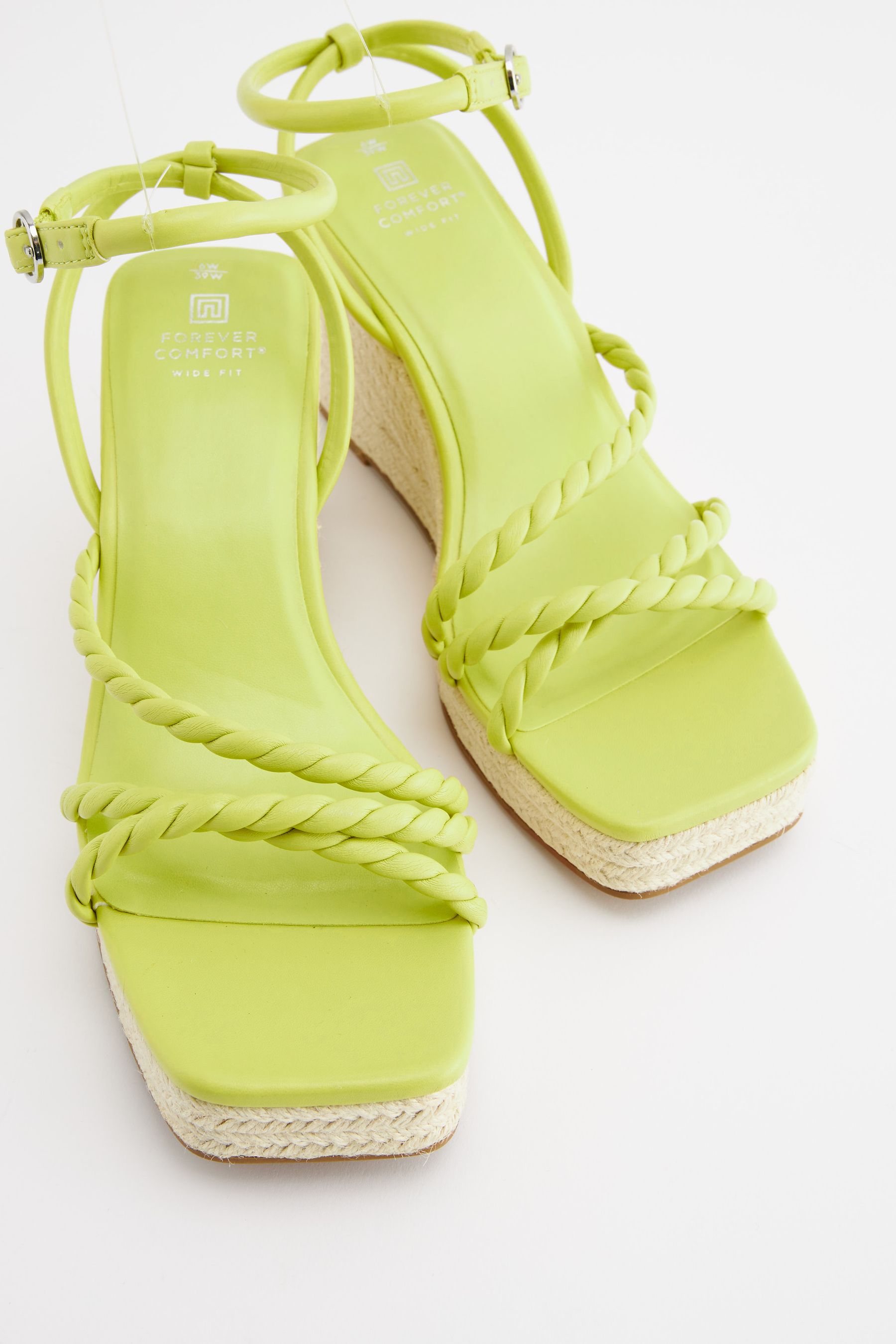 Neon green wedge sandals store