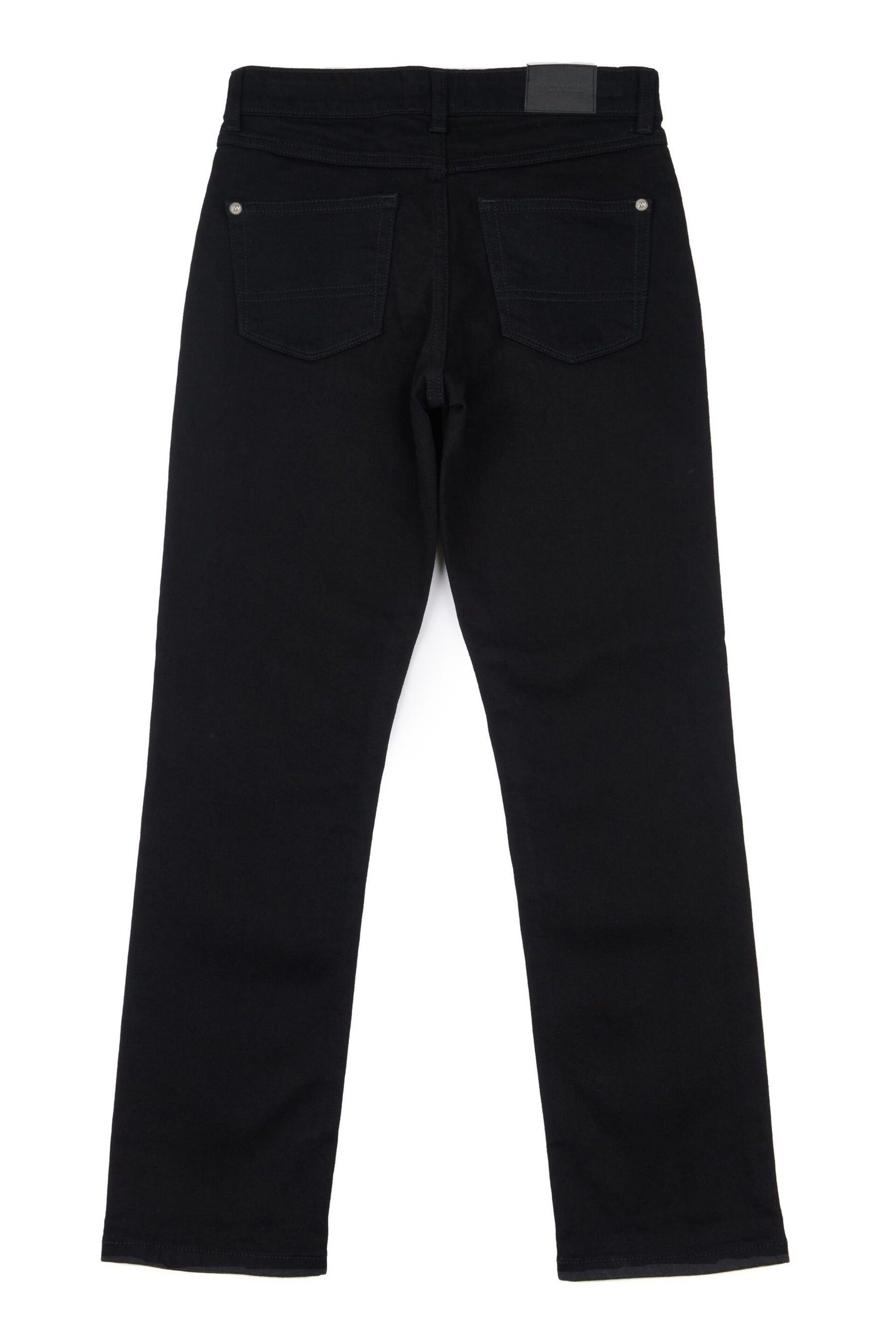 Jack Wills Straight Leg Black Denim Jeans - Image 2 of 3