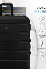 Flight Knight Black Mono Medium Hardcase Lightweight Check In Suitcase With 4 Wheels - Image 7 of 7