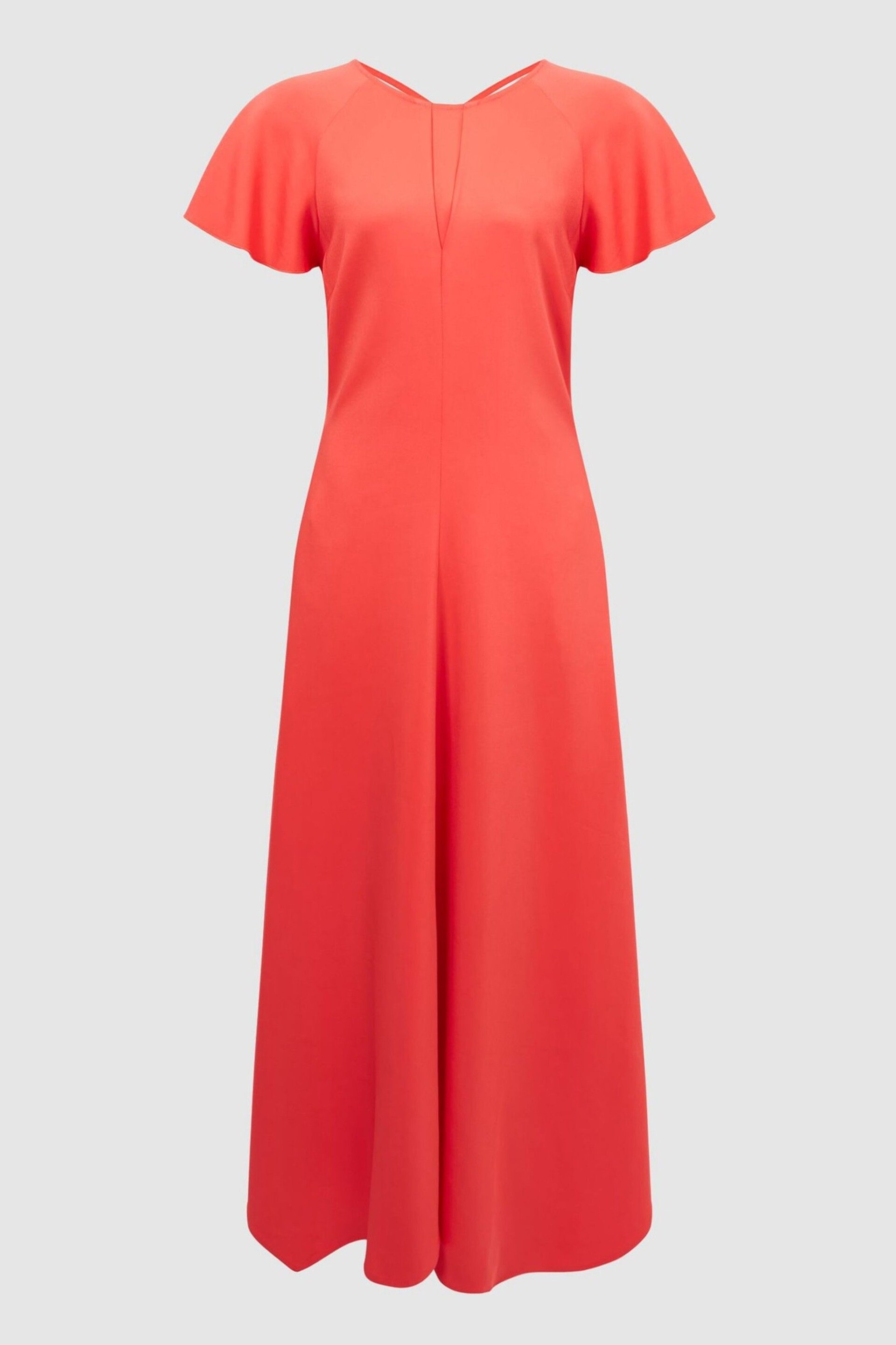 Reiss Coral Eleni Cap Sleeve Maxi Dress - Image 6 of 6