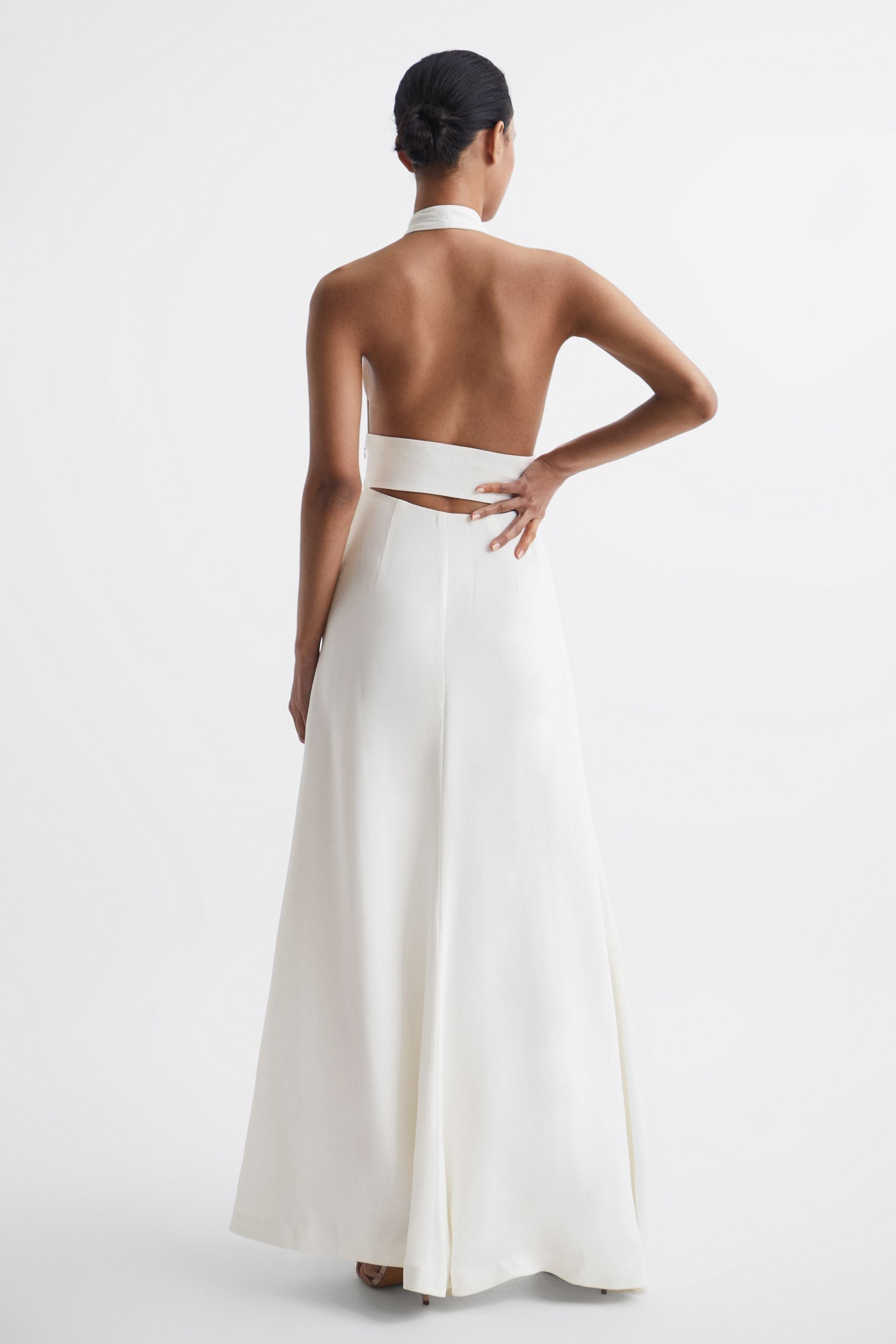 Buy Reiss White Grace Maxi Dress With Cape from the Next UK online shop