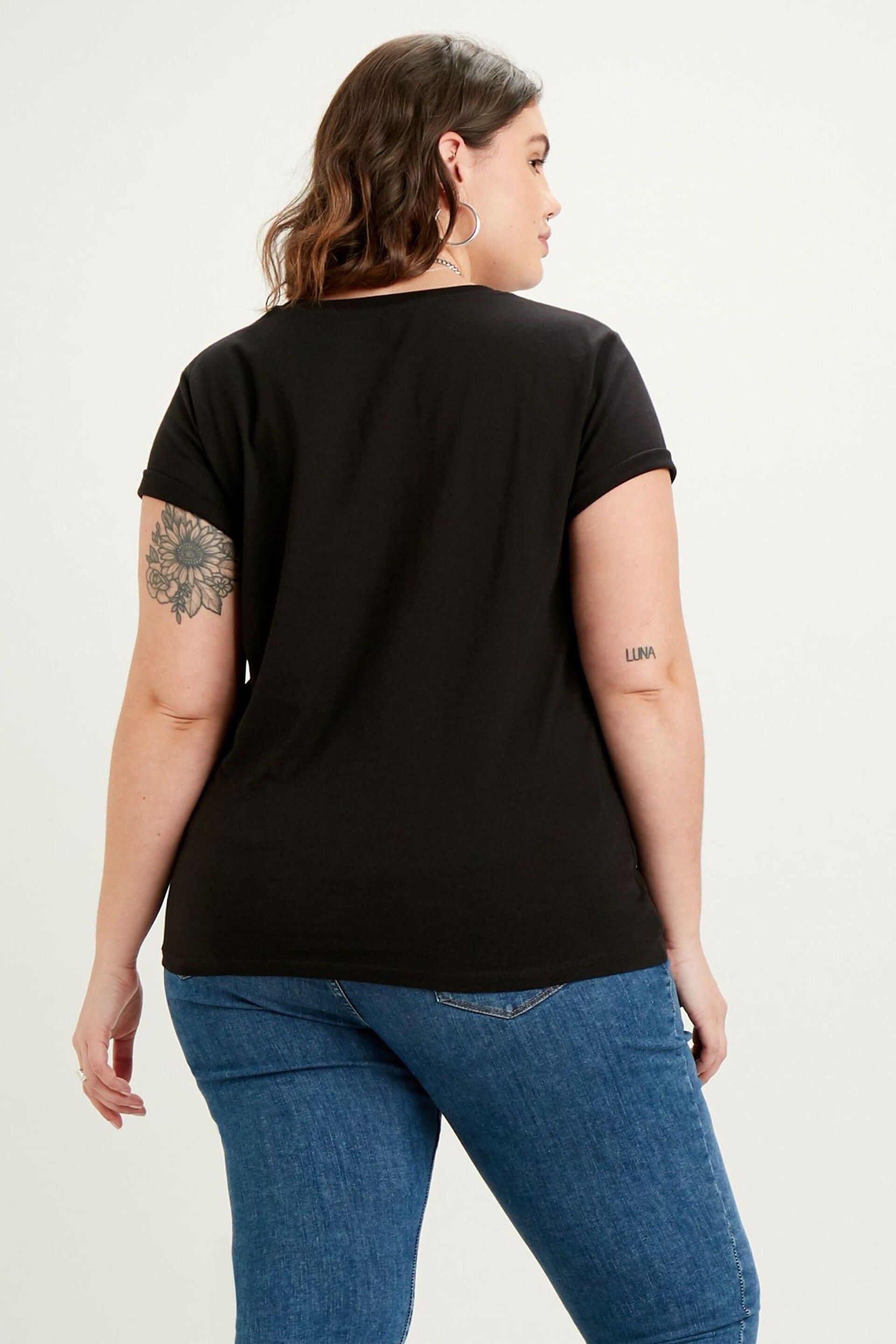 Levi's® Black Curve The Perfect T-Shirt - Image 2 of 6