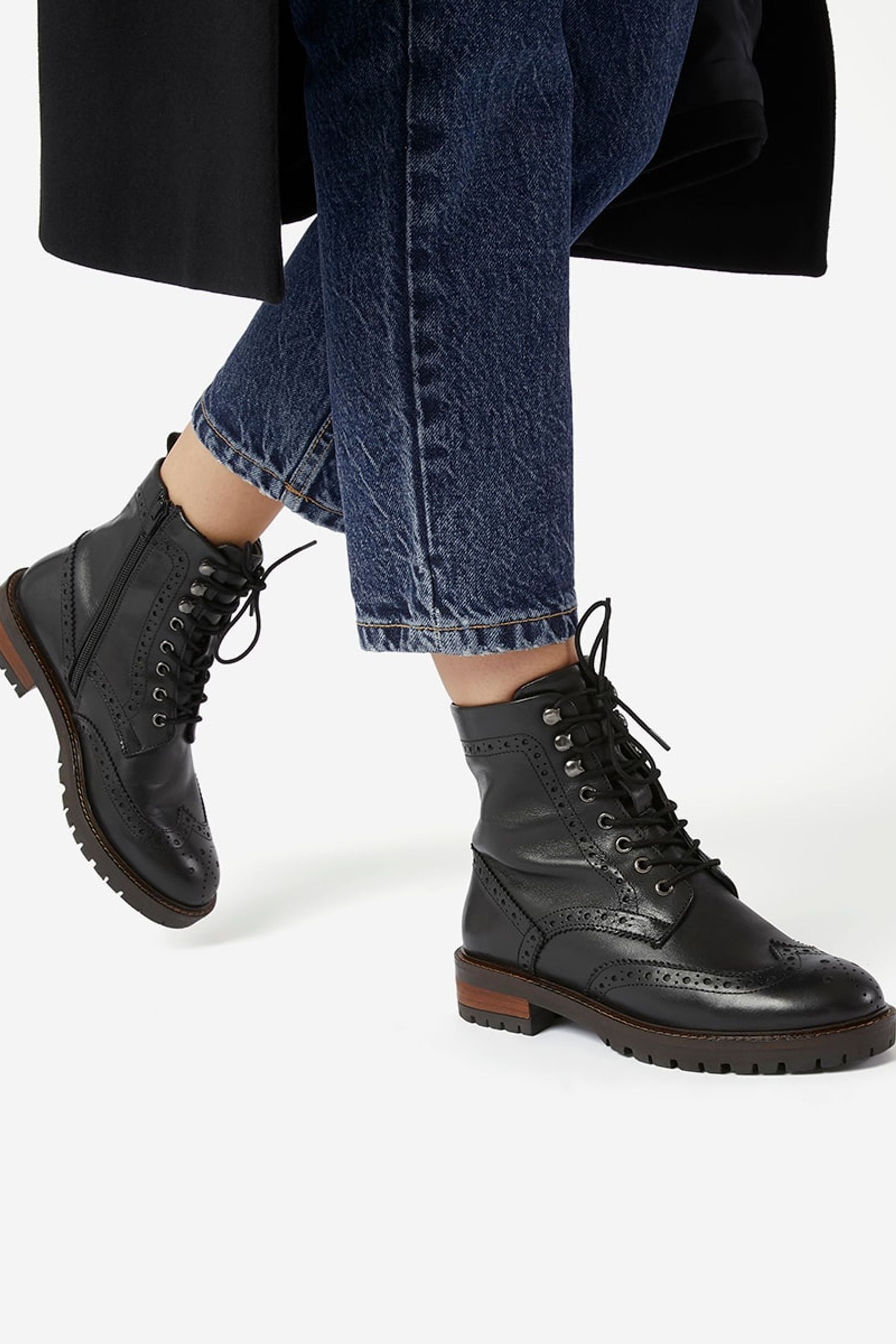 Dune lace up brogue boots online