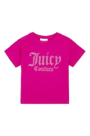 Juicy Couture Diamante Short Sleeve T-Shirt - Image 1 of 3