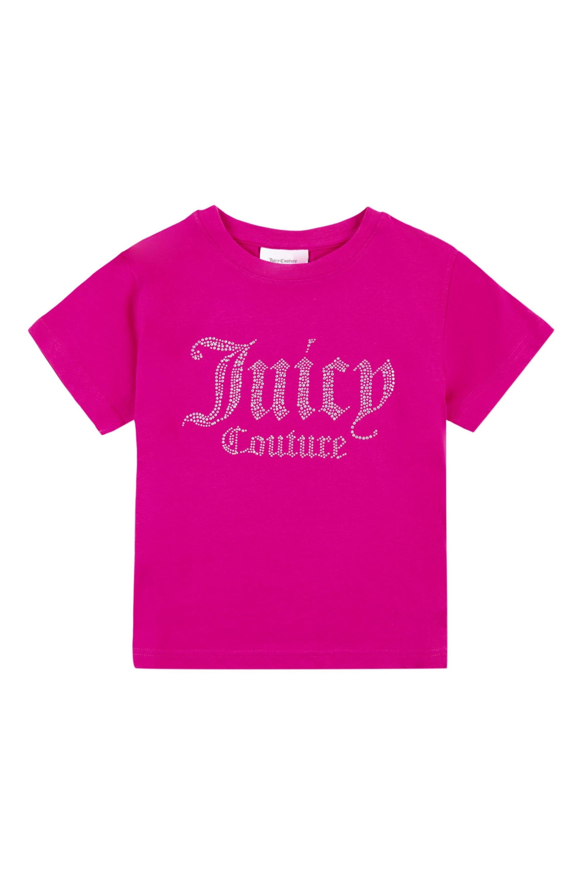 Juicy Couture Diamante Short Sleeve T-Shirt - Image 1 of 3