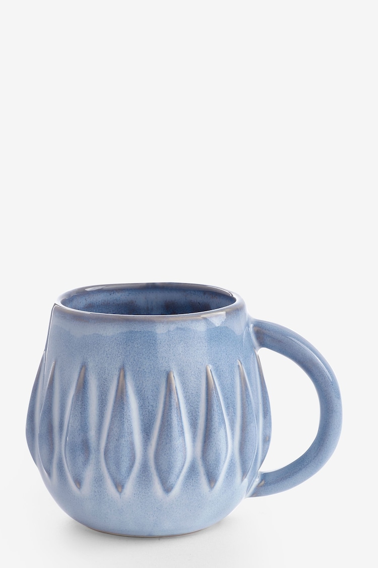 Blue Reactive Glaze Mug - Image 2 of 3