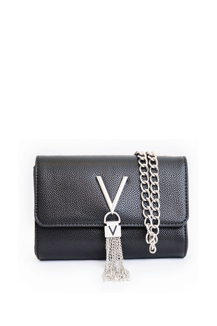 Valentino Bags Black Cross-Body Divina Tassel Bag - Image 1 of 4