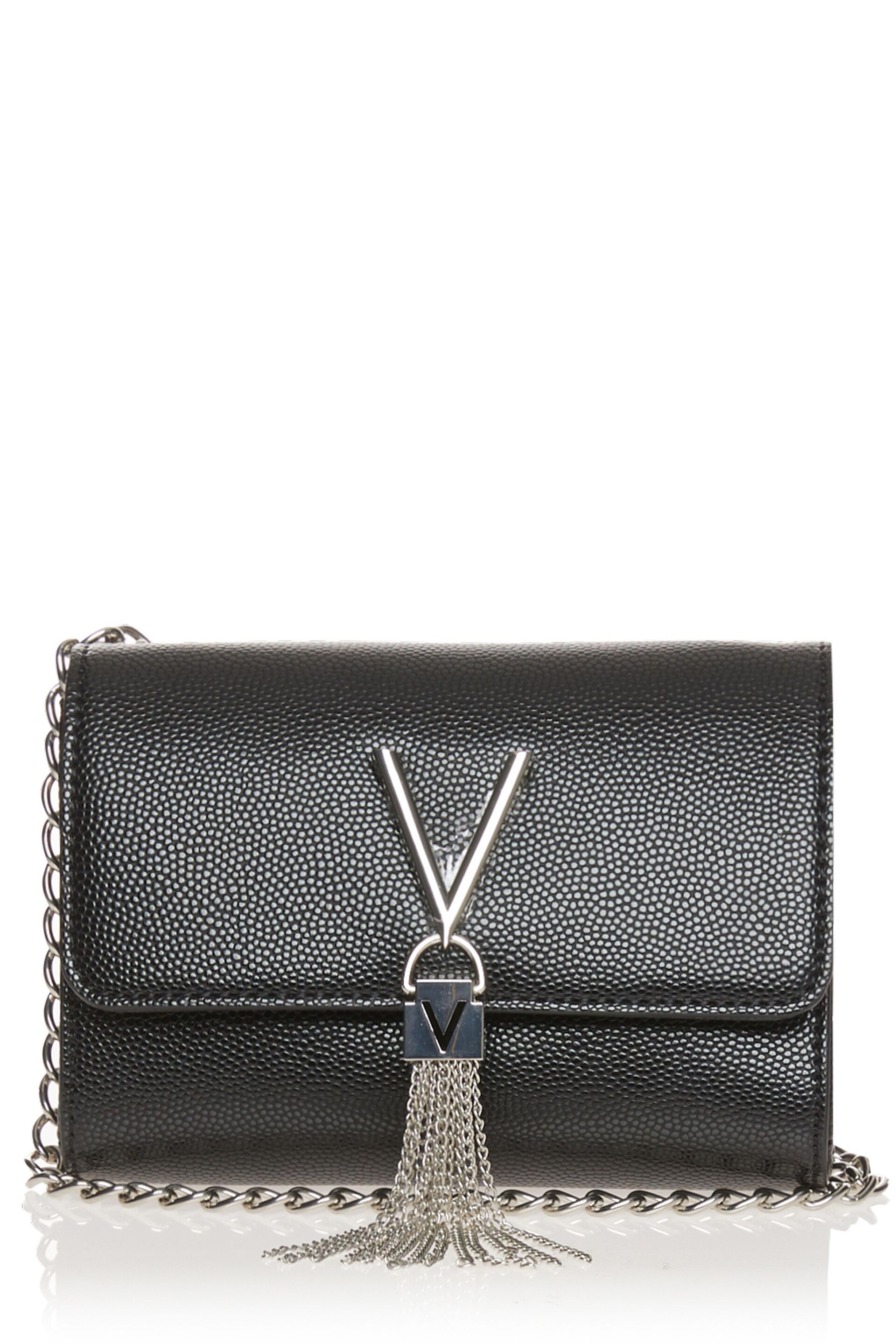Valentino Bags Black Cross-Body Divina Tassel Bag - Image 2 of 5