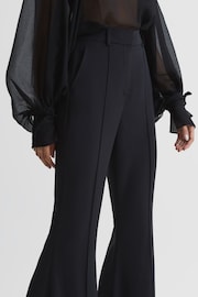 Reiss Black Gabi Fluid Flare Trousers - Image 6 of 6