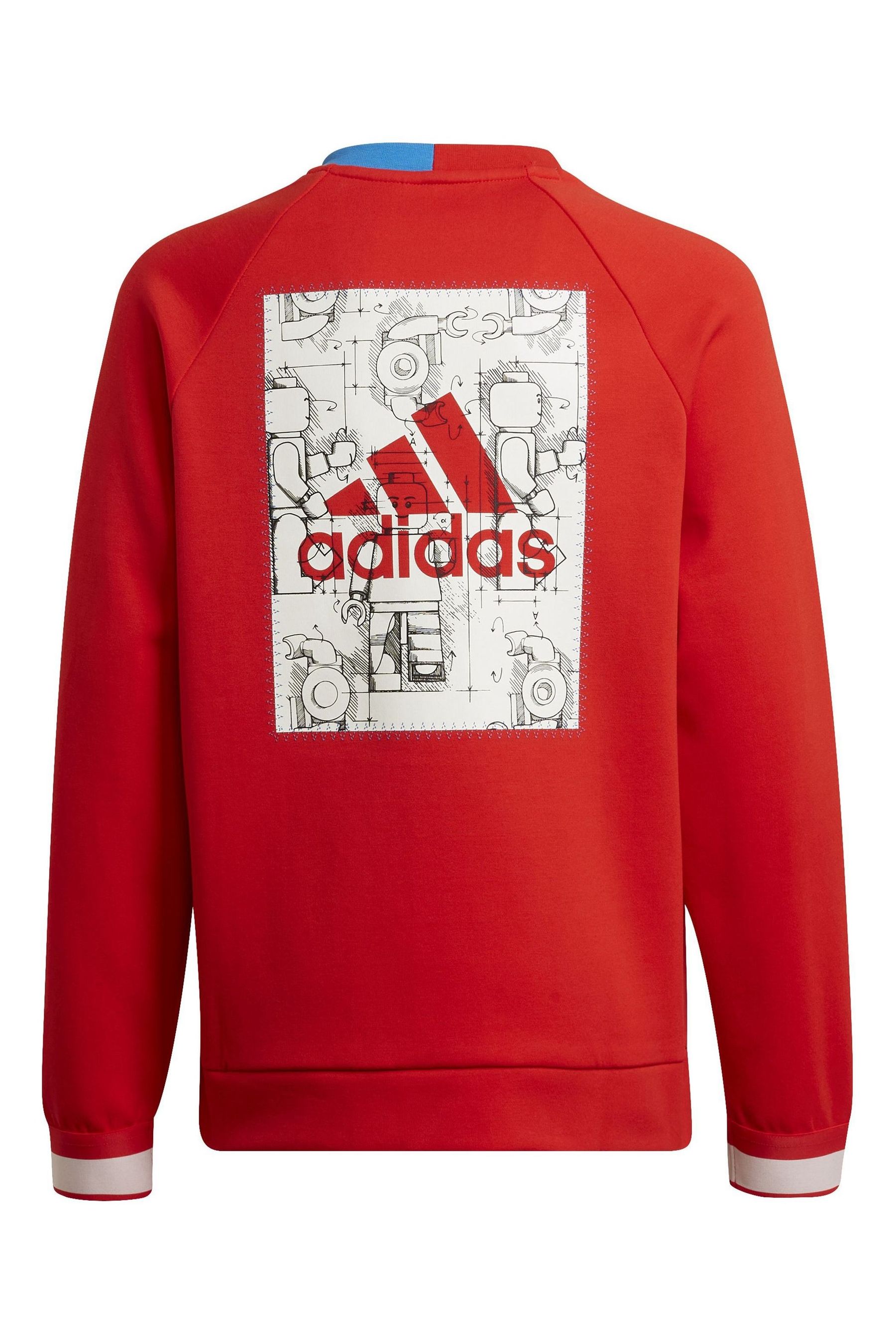 Buy adidas Red adidas x LEGO Red Sweatshirt from Next Luxembourg