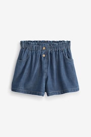 Denim Dark Wash Button Shorts (3mths-7yrs) - Image 4 of 5