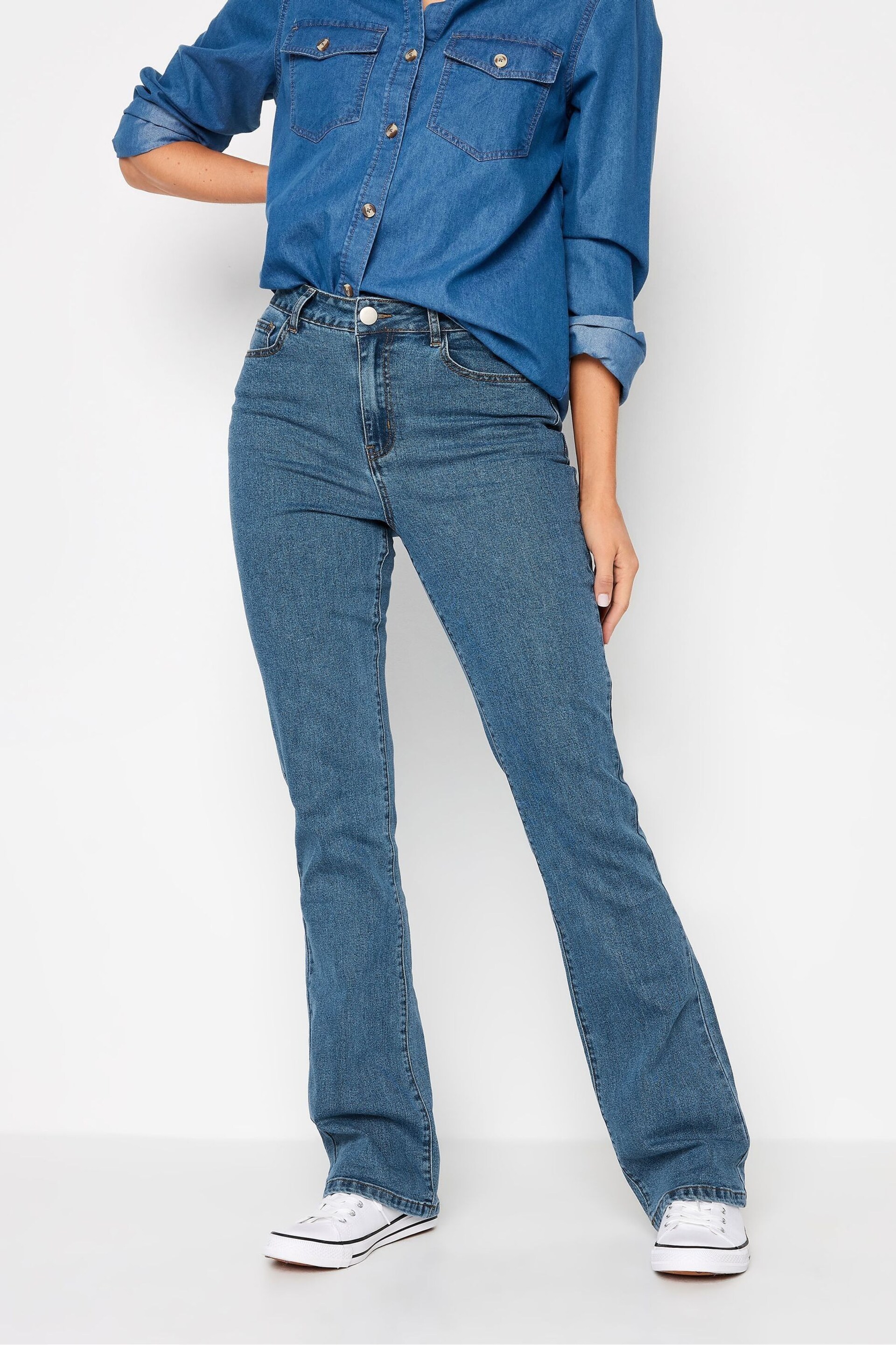 Long Tall Sally Blue Bootcut Jeans - Image 1 of 4