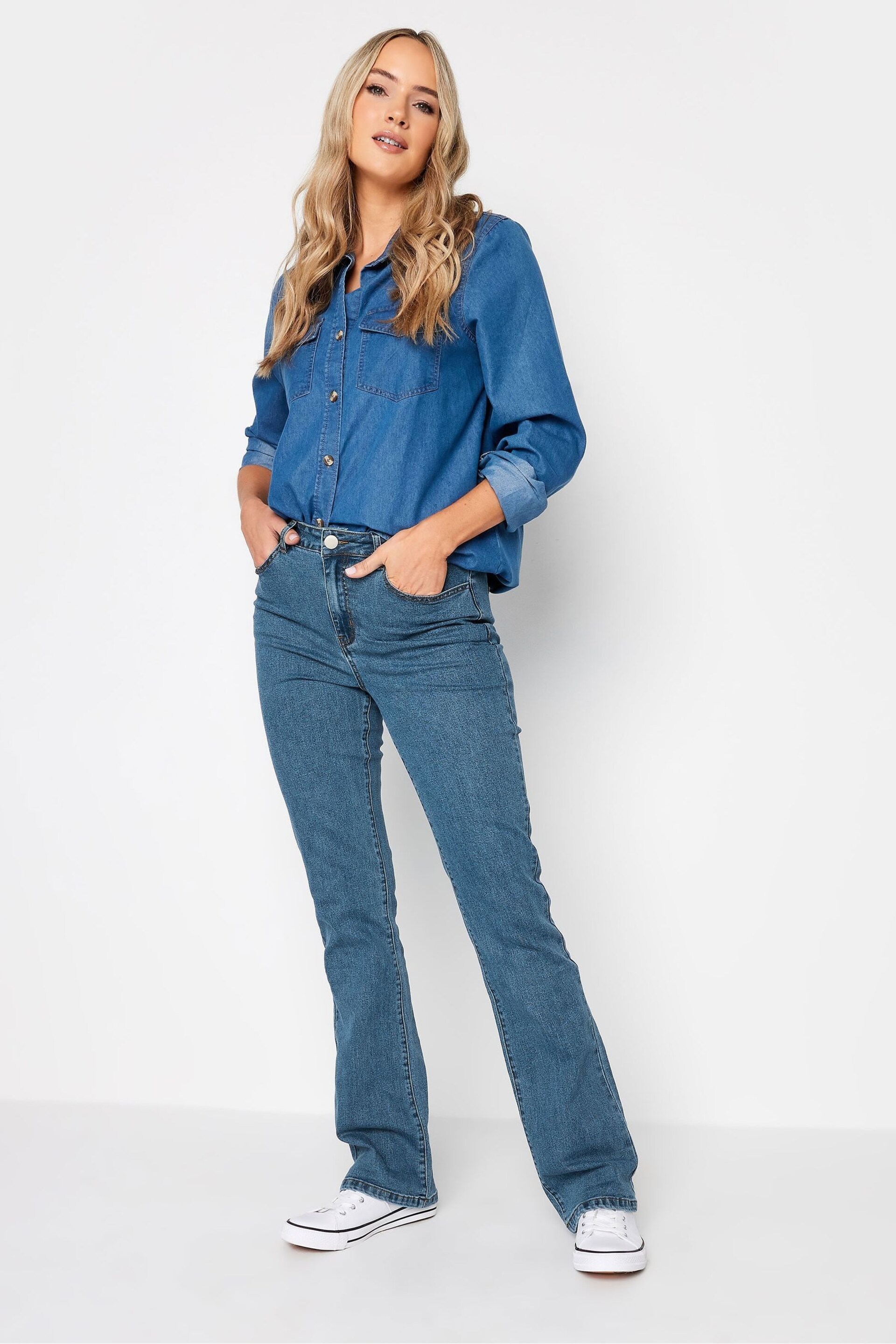 Long Tall Sally Blue Bootcut Jeans - Image 3 of 4