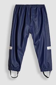 JoJo Maman Bébé Navy Blue Pack-Away Waterproof Trousers - Image 3 of 4