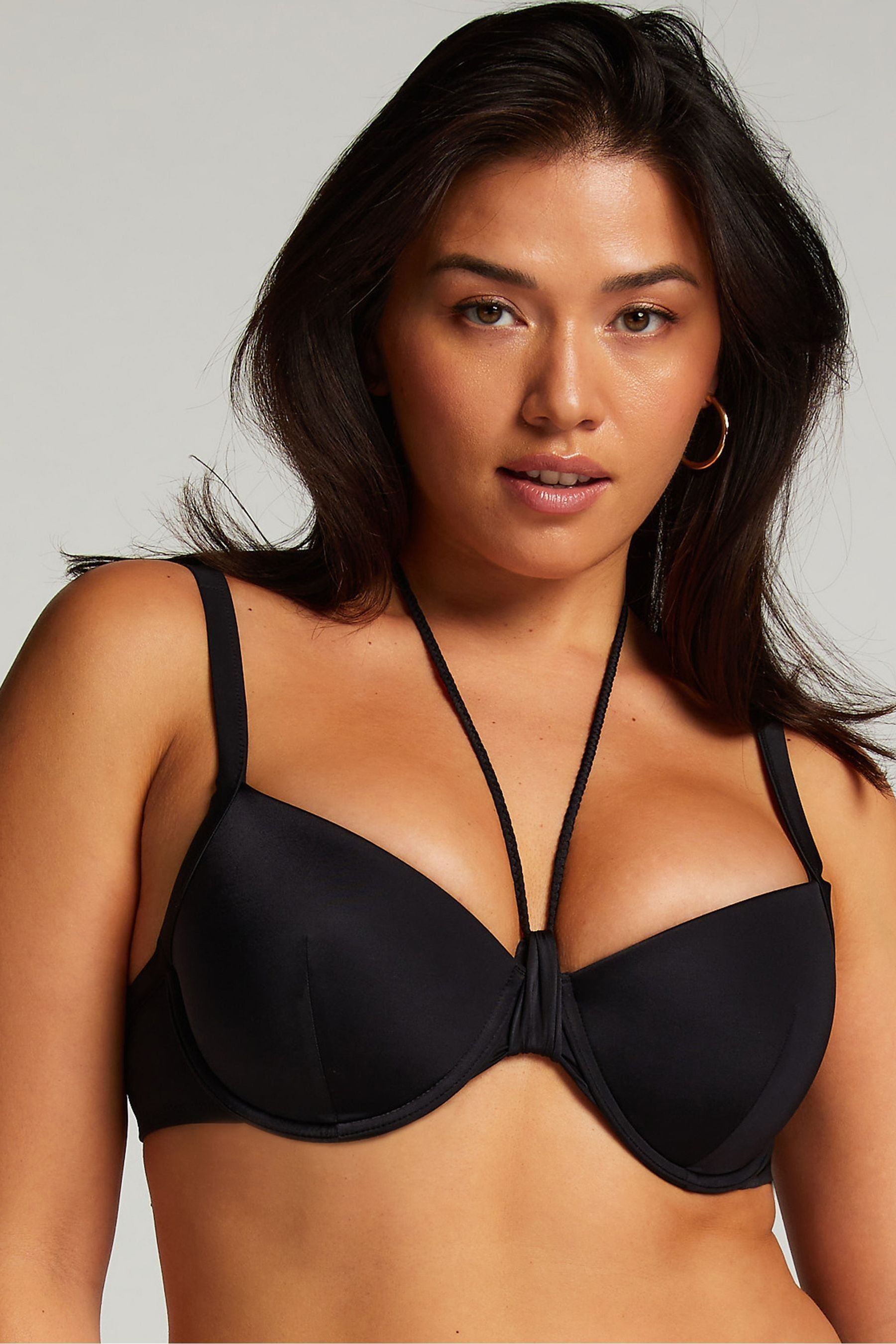 Buy Hunkemoller Black Luxe Padded Bikini Top from Next Luxembourg