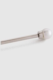 Reiss Silver Colby Pearl Collar Bar - Image 4 of 4