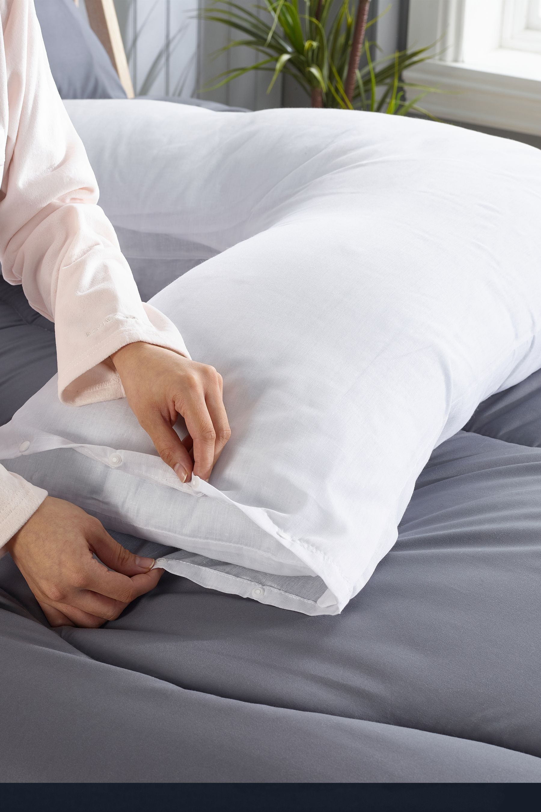 Buy Slumberdown V Shaped White Pillow from the Next UK online shop