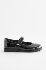 Black School Gem Mary Jane Shoes - Image 2 of 5