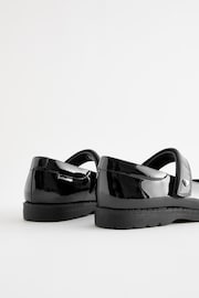 Black School Gem Mary Jane Shoes - Image 3 of 5