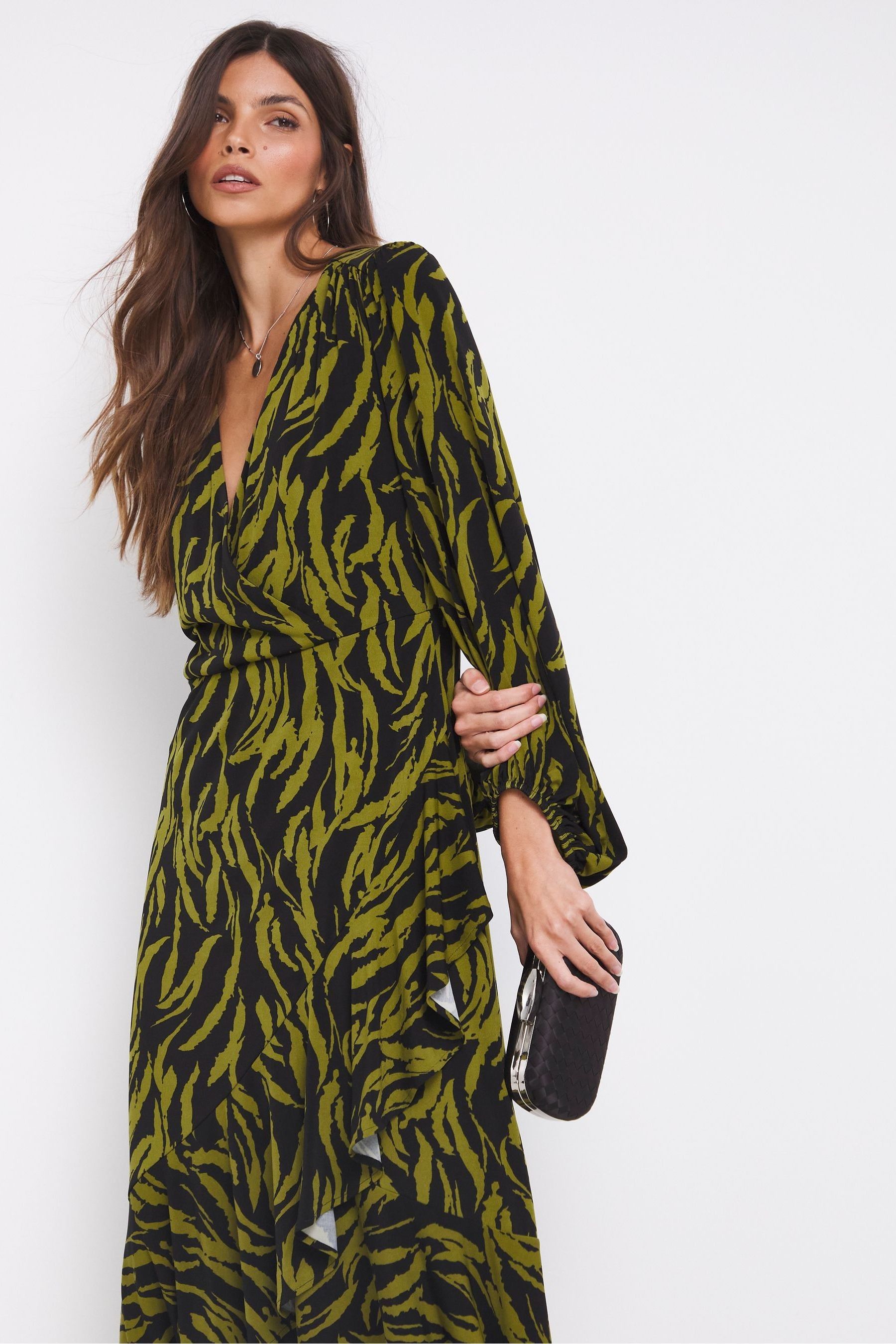 Joanna velvet wrap dress top