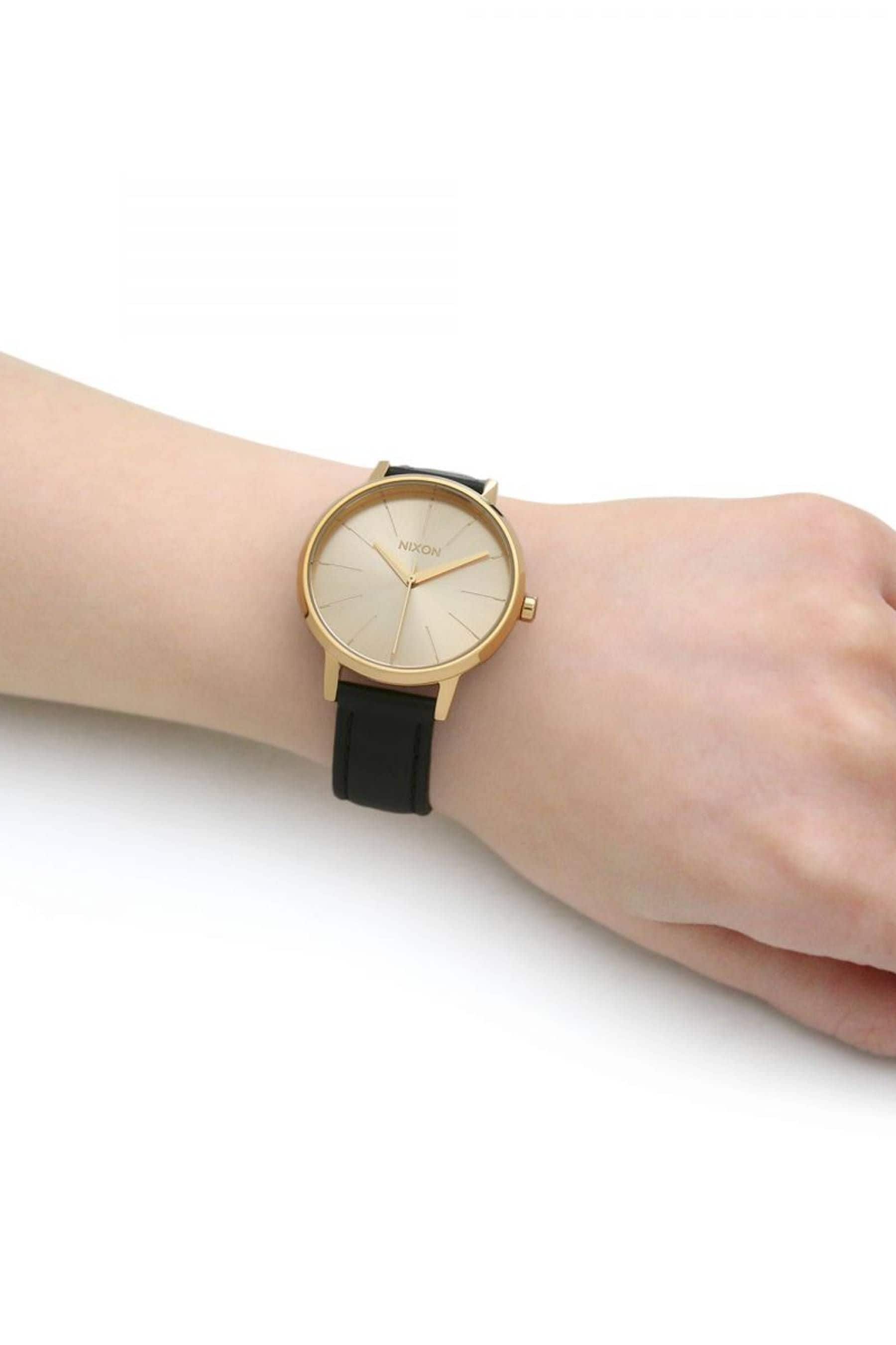 Nixon kensington leather watch store