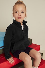 Black Zip-Up Fleece Jacket With Pockets (3-16yrs) - Image 1 of 6