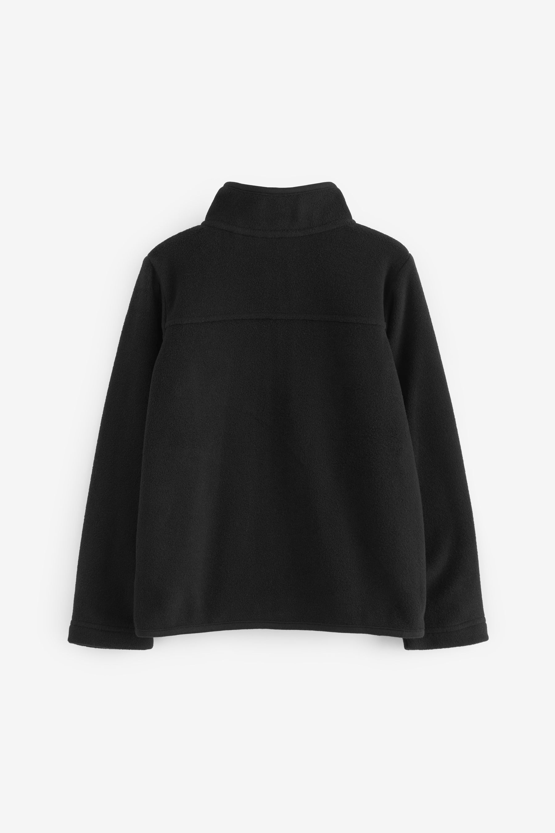 Black Zip Up Fleece Jacket With Pockets 3 16yrs