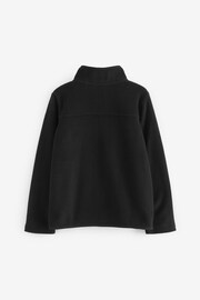 Black Zip-Up Fleece Jacket With Pockets (3-16yrs) - Image 6 of 6