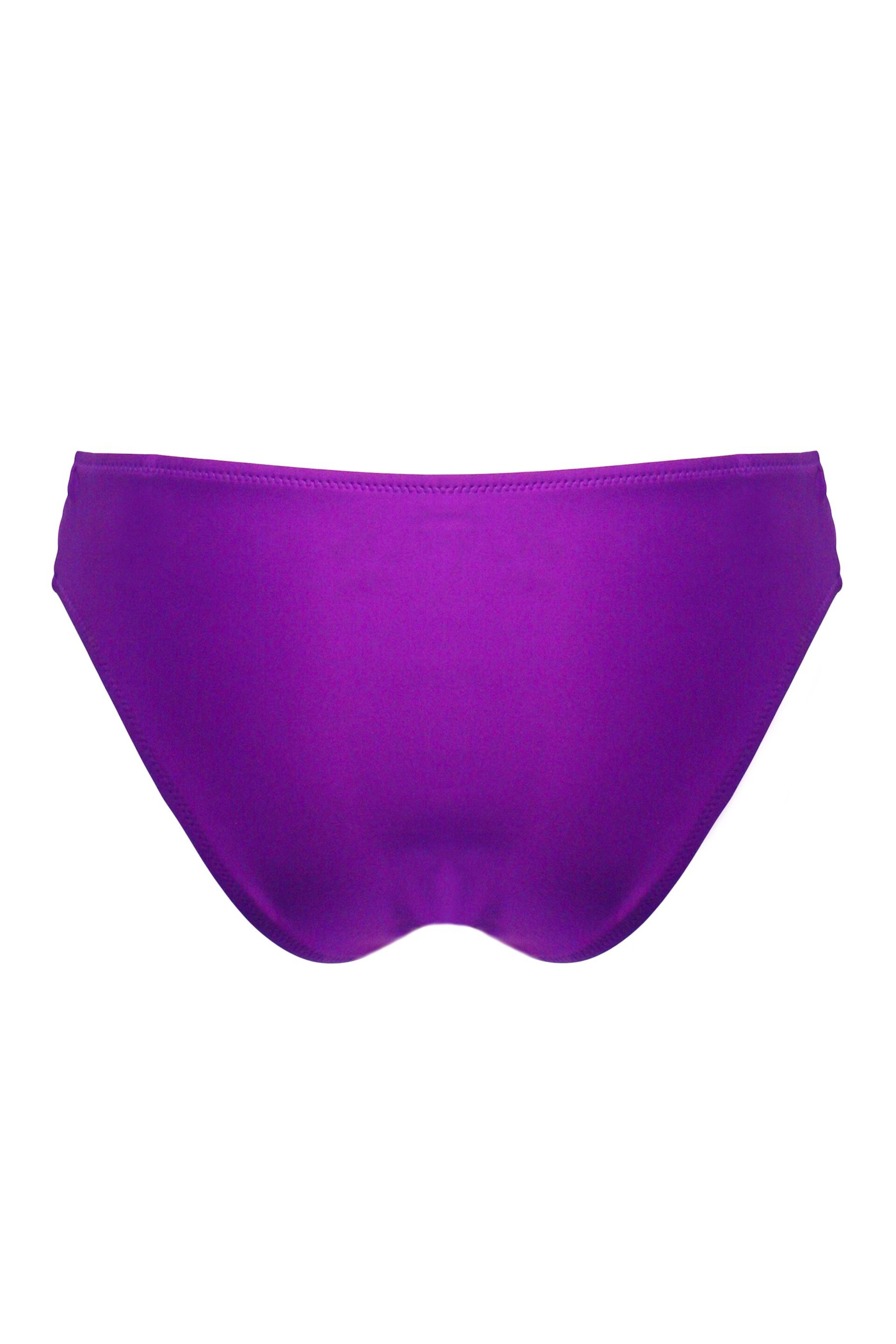 Pour Moi Purple Samoa Ring Detail Bikini Bottoms - Image 5 of 5