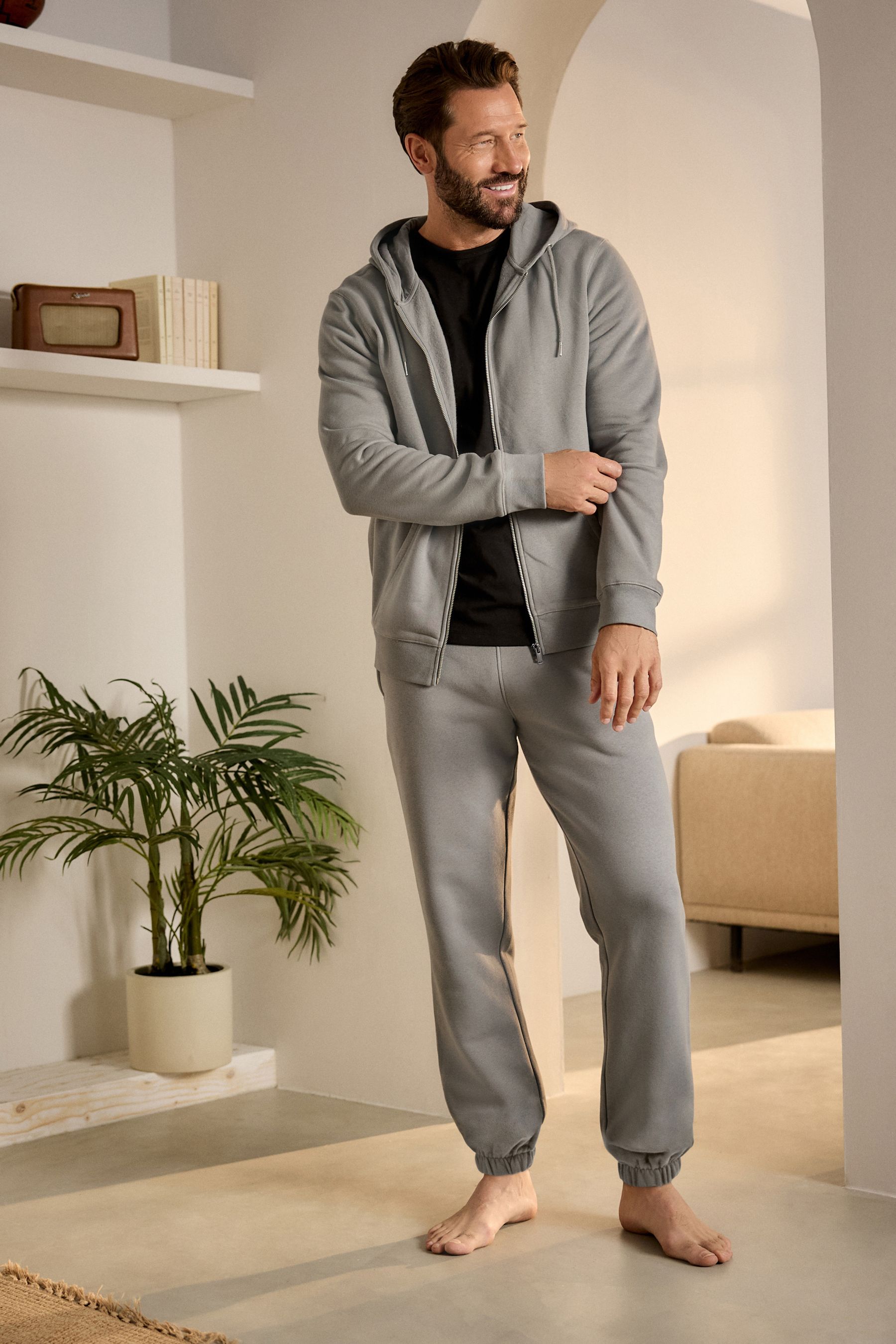 Grey joggers next sales