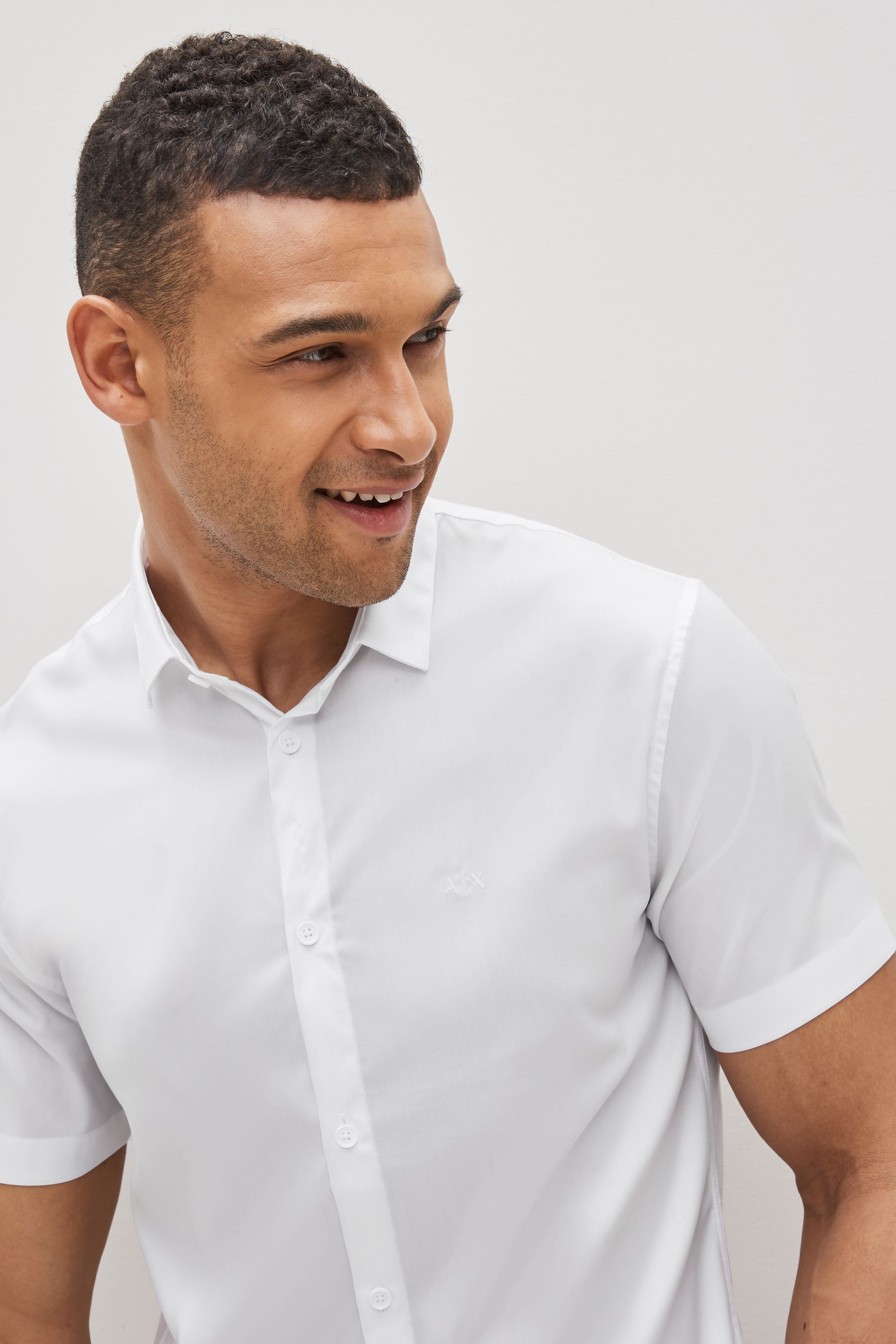 Armani short sleeve shirt top
