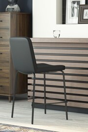 Dorel Home Black Europe Corey Faux Leather Counter Stool - Image 2 of 2