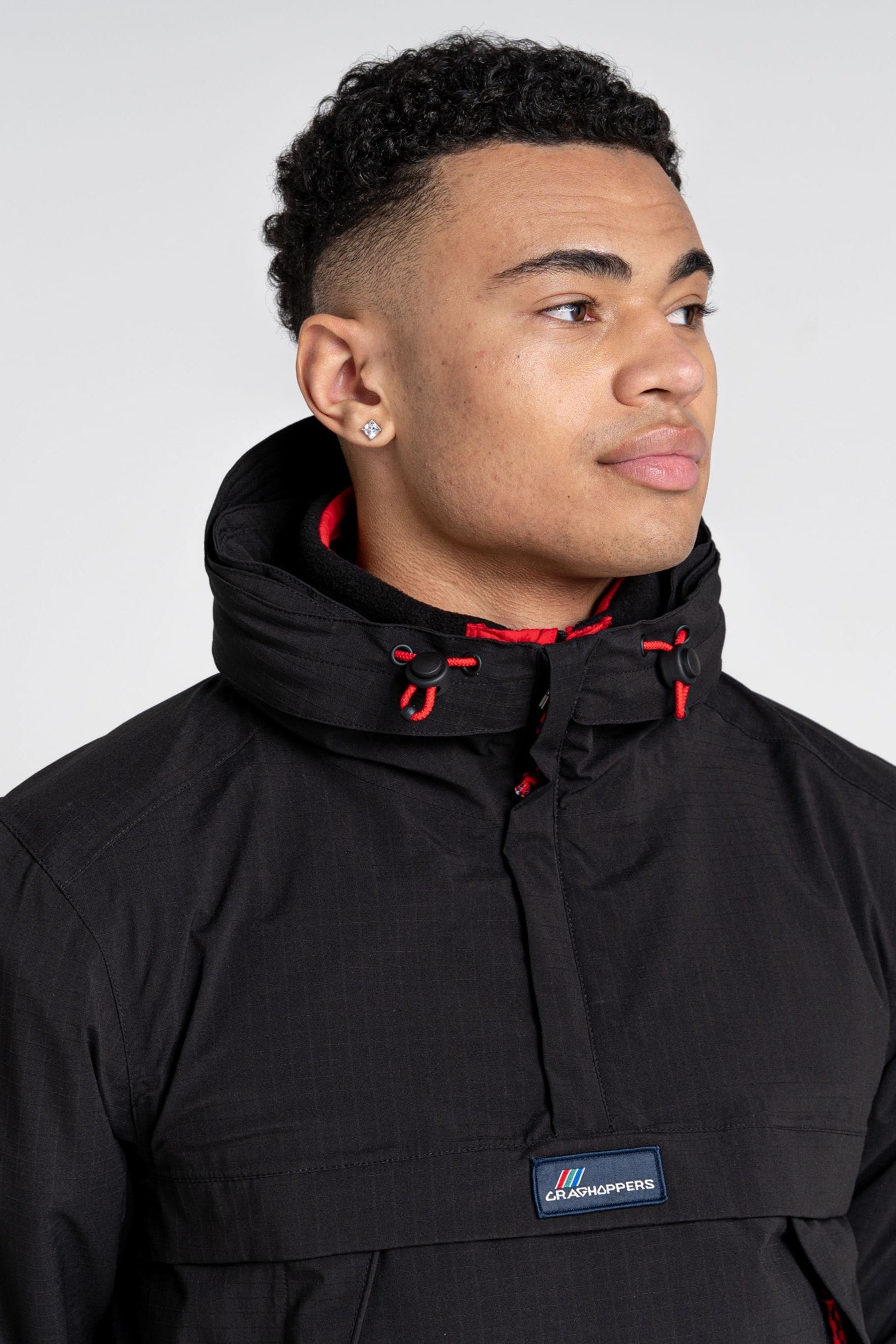 Mens black cagoule store