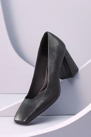 Black Forever Comfort® With Motionflex Square Toe Block Heel Shoes - Image 3 of 8