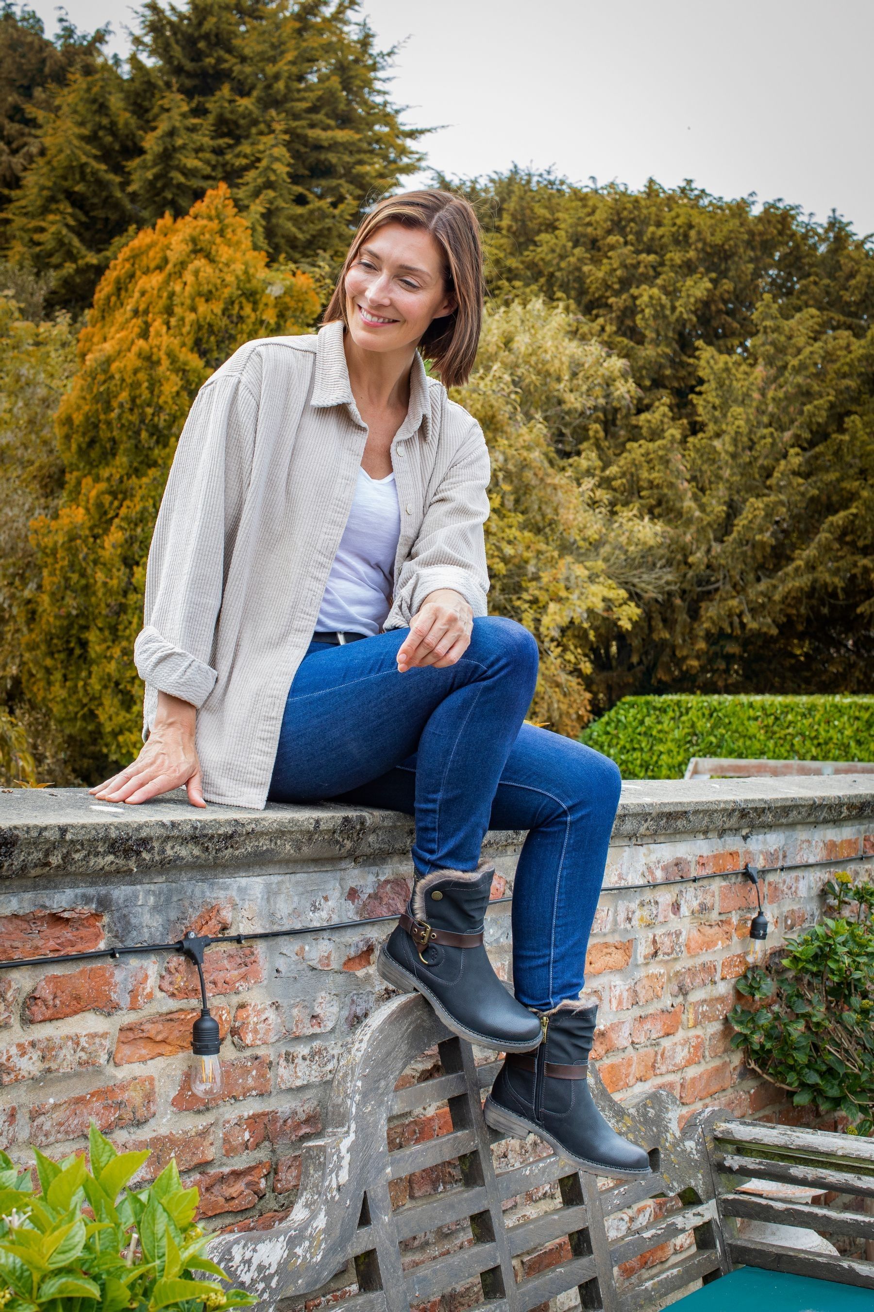 Buy Pavers Black Pavers Casual Calf Black Boots from Next Luxembourg