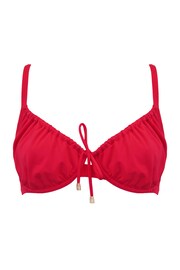 Pour Moi Red Santa Cruz Underwired Non Padded Adjustable Top - Image 4 of 5