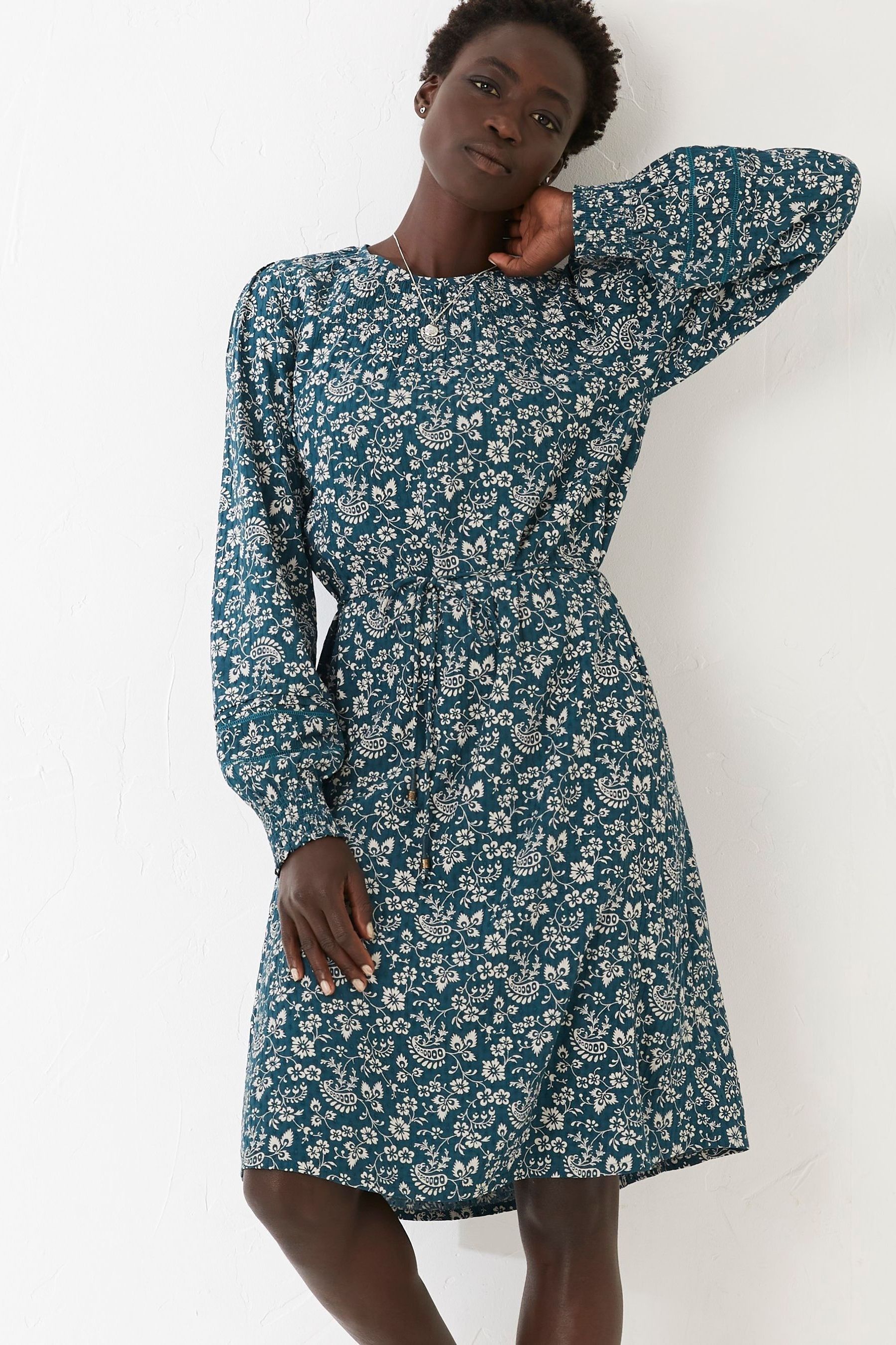 Buy FatFace Green Hove Vintage Prairie Dress from Next Luxembourg