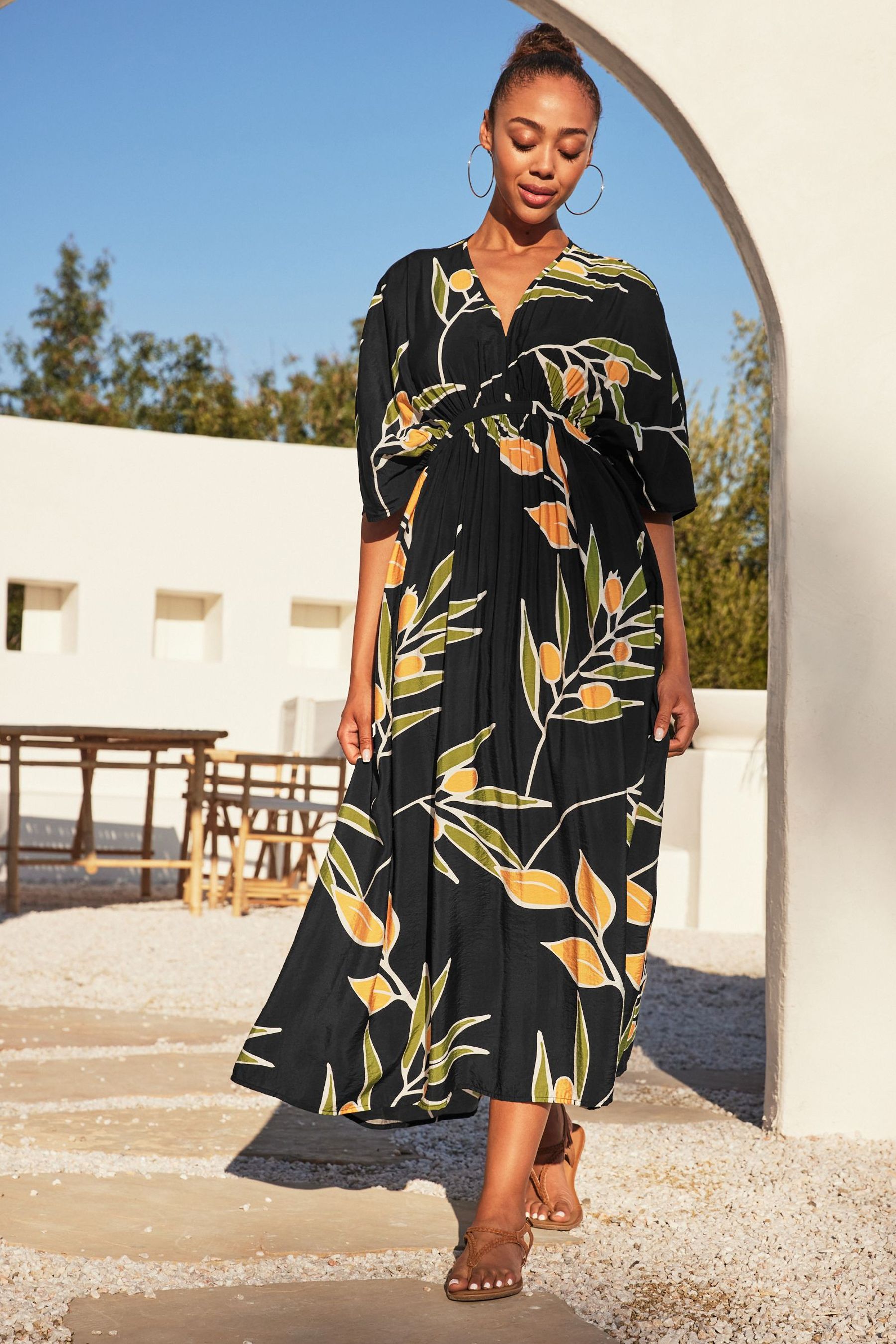 Lemon summer dress online