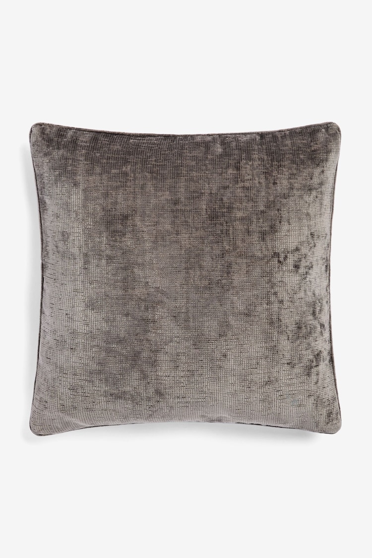 Mink Brown 59 x 59cm Camilla Chenille Cushion - Image 2 of 4