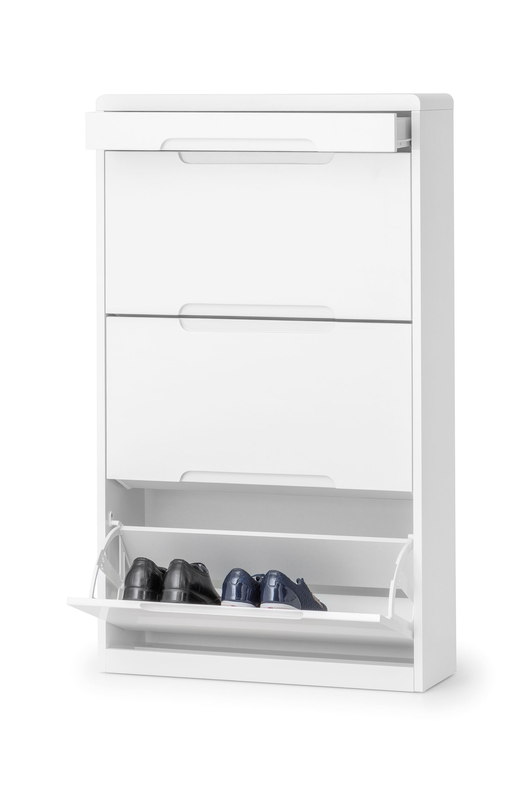 Buy Julian Bowen White Manhattan Gloss Shoe Storage from the Next UK online shop
