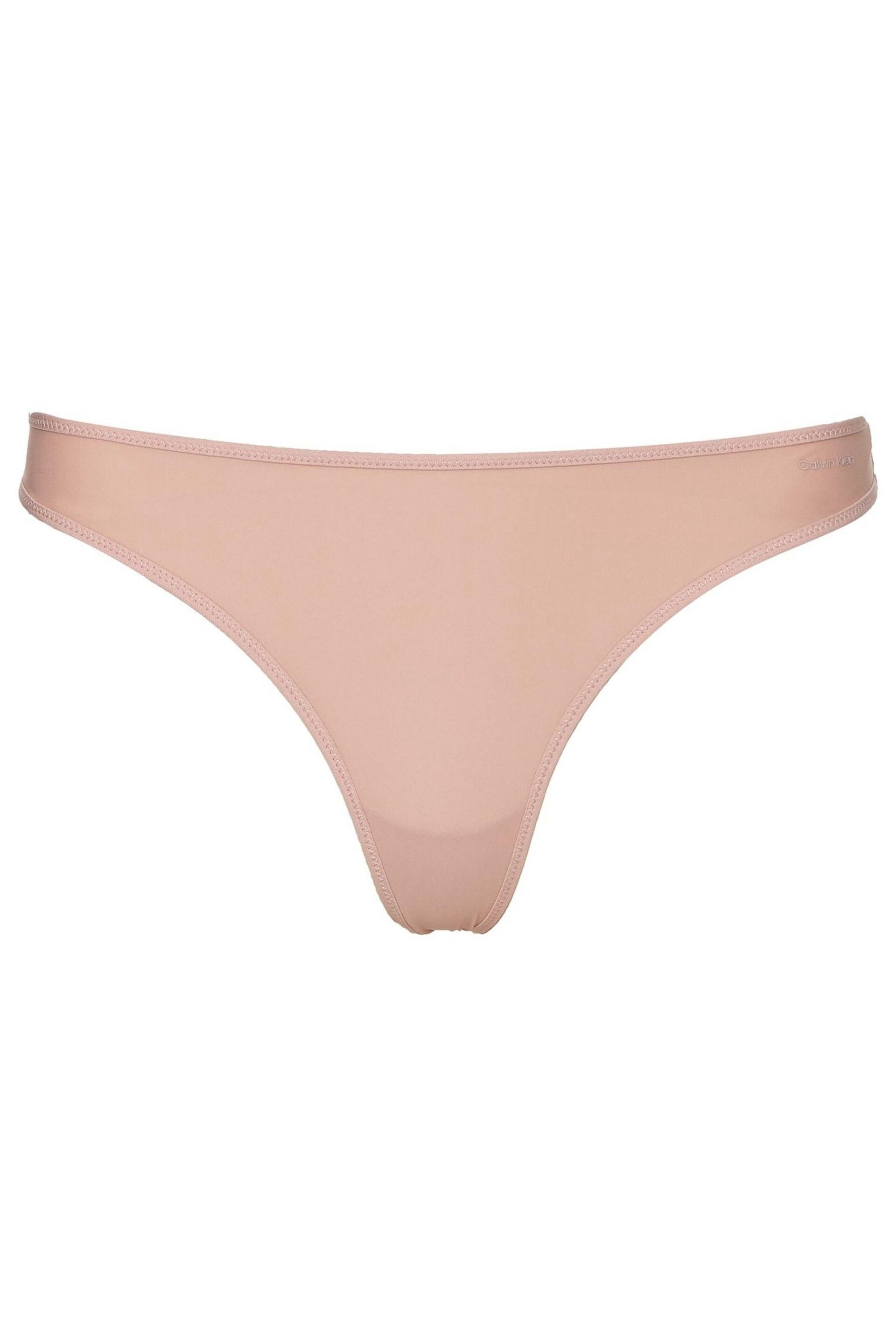 Calvin Klein Pink Marquisette Thong - Image 4 of 4