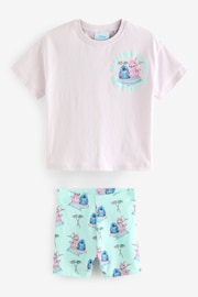 Blue Disney Lilo & Stitch T-Shirt and Cycle Shorts Set (3mths-7yrs) - Image 7 of 9