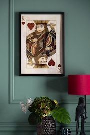 Monochrome Playing Card Framed King Wall Art - Image 2 of 5